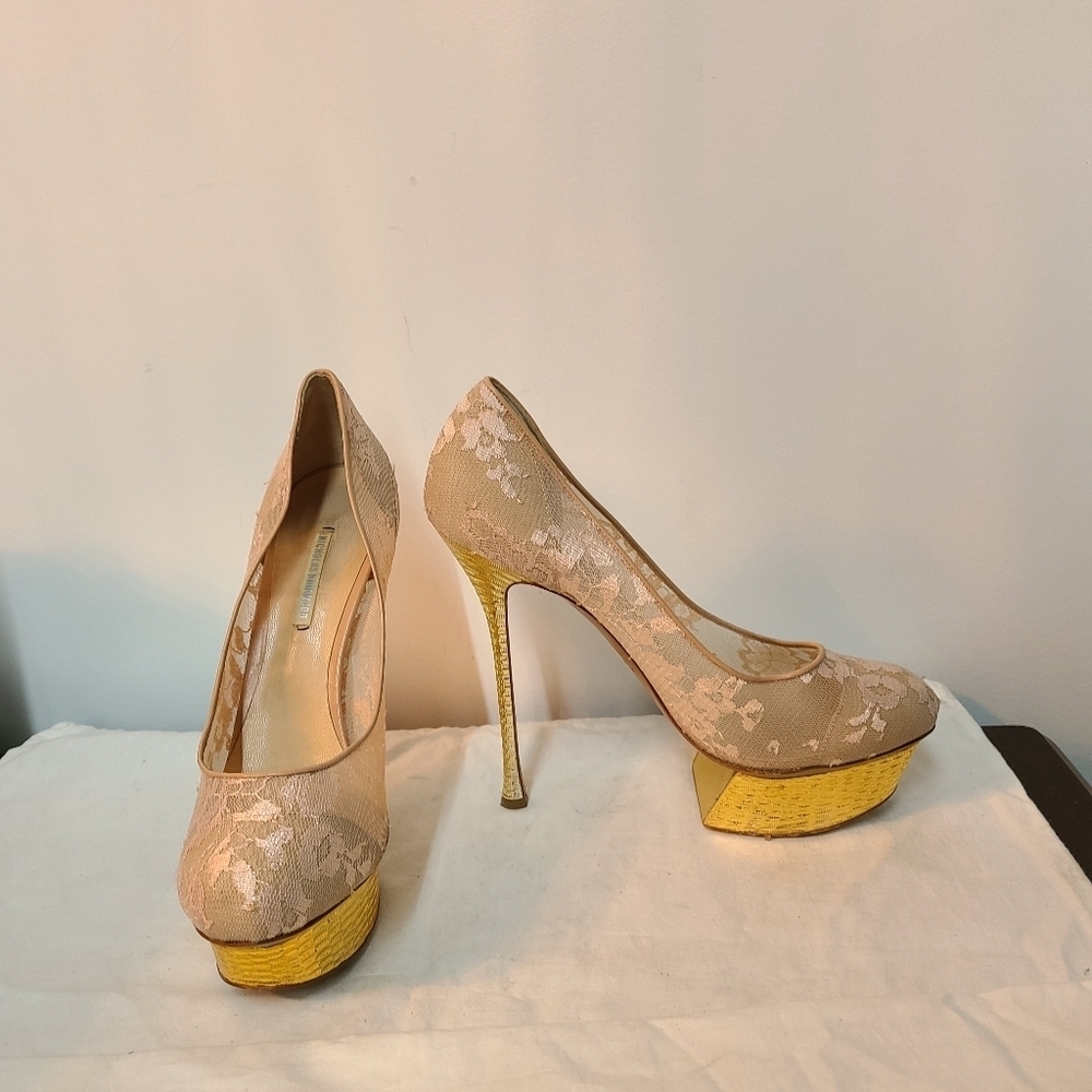 Nicholas Kirkwood Gold Platforms